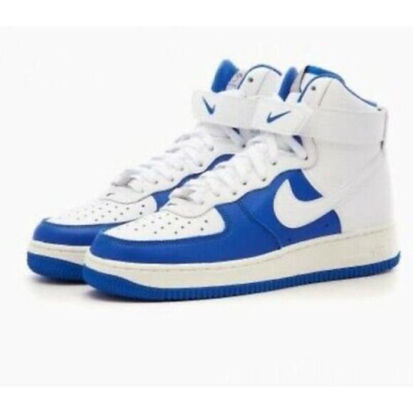 Nike Air Force 1 NBA 75th Anniversary White Blue Sneakers Sz 11 L - Picture 1 of 14